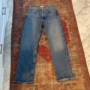 Agolde Fran Jeans in Mid Blue Wash size 23